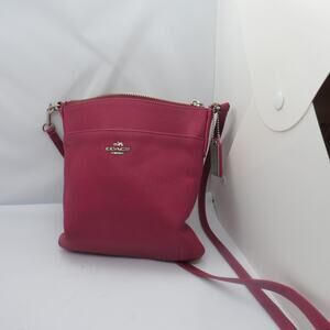 Coach Pink Pebbled Leather Crossbody Bag | Vintage Coach New York